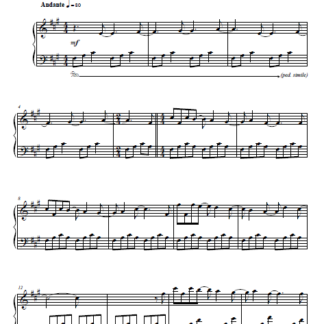 Behind the Moonlight Sheet Music PDF Instant Download