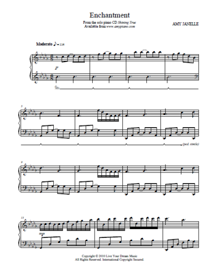 Enchantment Sheet Music PDF Instant Download