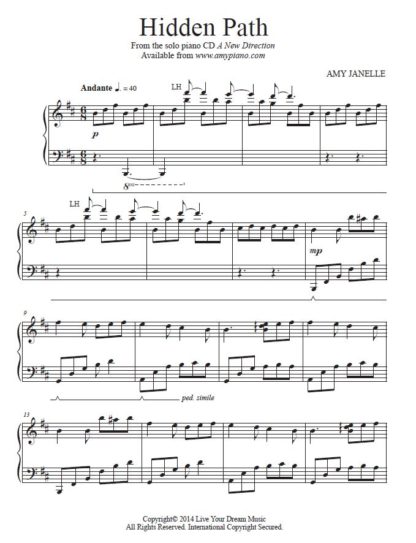 Hidden Path Sheet Music PDF Download