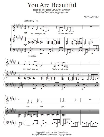 You Are Beautiful Sheet Music PDF Download